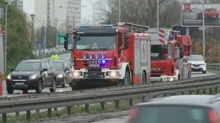 Kierowca samochodu trafił do szpitala