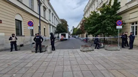 Policja odgrodziła teren