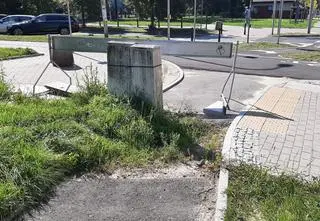 Anielewicza: skrzynki obrosły roślinami, ale wciąż nie można ich usunąć