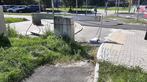 Anielewicza: skrzynki obrosły roślinami, ale wciąż nie można ich usunąć