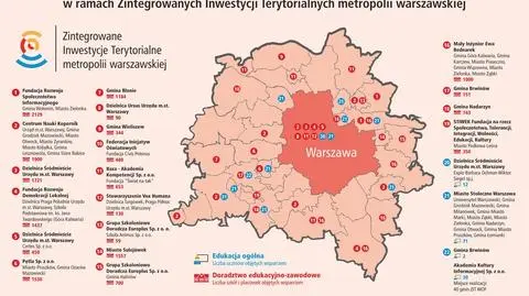 Ścieżki, parkingi, żłobki. Pół miliarda na 79 projektów w Warszawie i okolicach