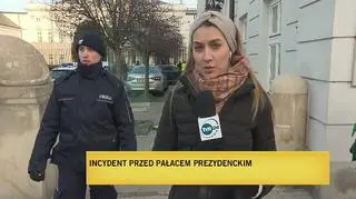 Incydent przed Pałacem Prezydenckim