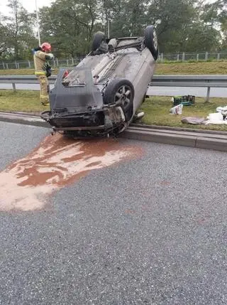 Dachowanie na Wale Miedzeszyńskim  