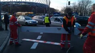 Policja zamknęła okolice stadionu