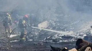 Pożar pustostanu na Kijowskiej 