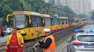 Ciężarówka zablokowała tramwaje