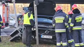 Zderzenie tramwaju z samochodem