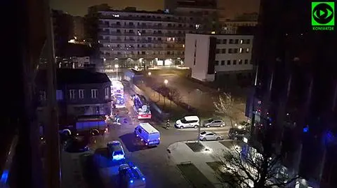 Paliła się stara kamienica na Woli