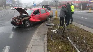 Kolizja na Wale Miedzeszyńskim