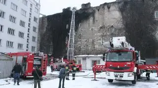 Pożar kamienicy na Pradze Południe