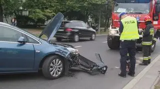 Zderzenie na Broniewskiego 