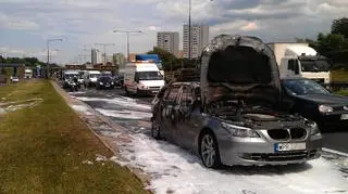 Pożar BMW