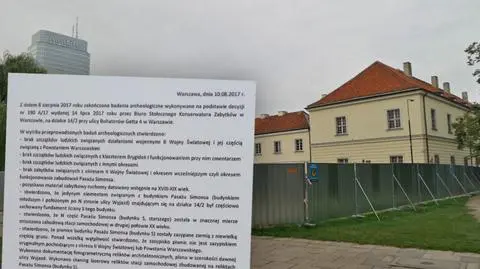 Zakończyli poszukiwania szczątków na terenie dawnego pasażu Simonsa
