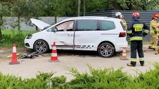 Kolizja na parkingu Centrum Zdrowia Dziecka