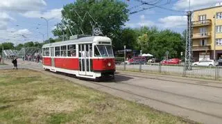 Parada tramwajowa na ulicach Warszawy