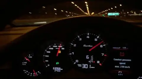 300 km/h w porsche na S79. "Pozdrowienia dla Bogusia"