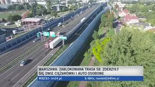 "Trasa S8 jest całkowicie zablokowana"