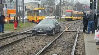 Pościg zakończył się na torowisku