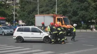 Kolizja na al. Solidarności