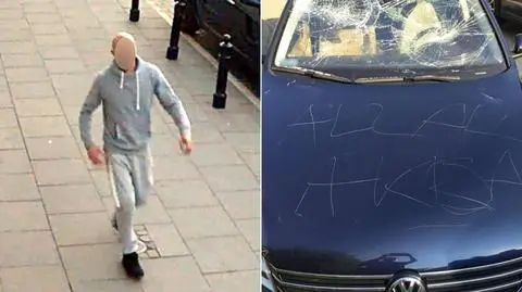 Areszt dla mężczyzny, który wyrył na masce auta "Allah Akbar"
