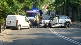 Wypadek w Śródmieściu