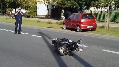 Skuter uderzył w "tatę"