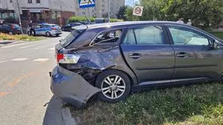 Zderzenie na ulicy Jana III Sobieskiego