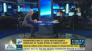 Jacek Wojciechowicz o inwestycjach