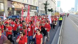 Protest pracowników sądów i prokuratur