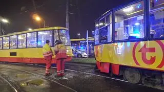 Zderzenie dwóch tramwajów w alei Waszyngtona 