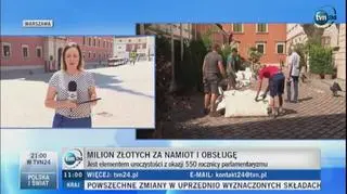 Milion za namiot na przemówienie prezydenta Dudy