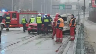 Wypadek na Wisłostradzie