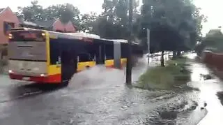 Zalane ulice na Targówku