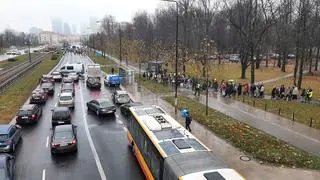 Protest młodych aktywistów klimatycznych