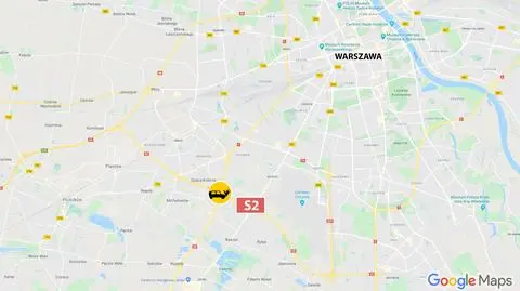 Jedna osoba ranna w wypadku na S2. Korek na trasie