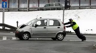 Kolizja na Wale Miedzeszyńskim