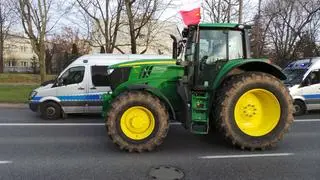 Rolnicy odjechali w asyście policji