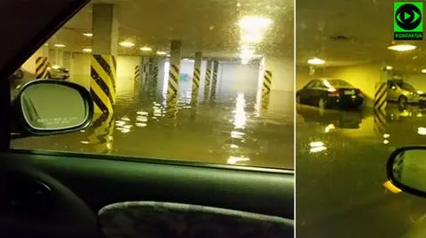 Przykra poranna niespodzianka: woda w garażu przy 1 sierpnia