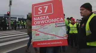 Protest w Łomiankach