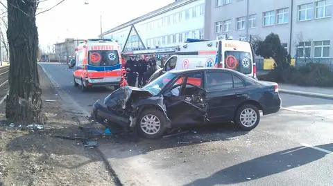 Dwie osoby ranne na Odrowąża