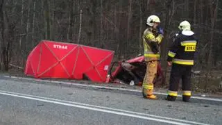 Śmiertelny wypadek na wojewódzkiej "631" w Markach