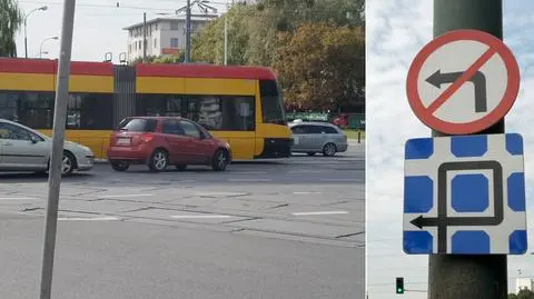 Skręcają z al. Jana Pawła II mimo zakazu. "Niebezpieczne sytuacje"