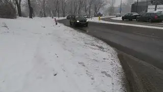 Błoto pośniegowe na ulicy Sanguszki