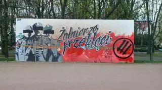 Zniszczyli mural Żołnierzy Wyklętych