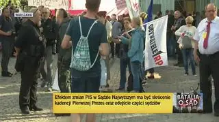 Protest przy Sądzie Najwyższym