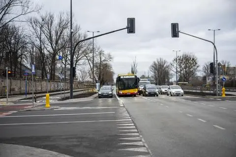 Przebudowane skrzyżowanie na Pradze Północ