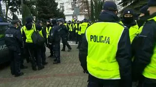 Policja przed Sejmem