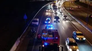 Zderzenie z motocyklistą na S8