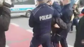 Działania policji podczas marszu