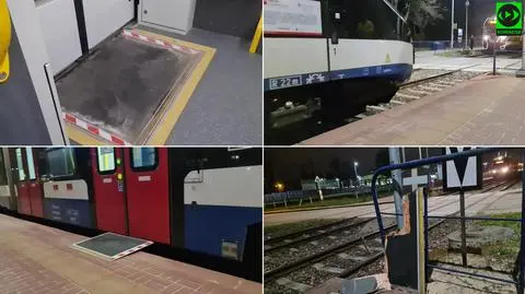 Pociąg ruszył z rozłożoną platformą dla niepełnosprawnych